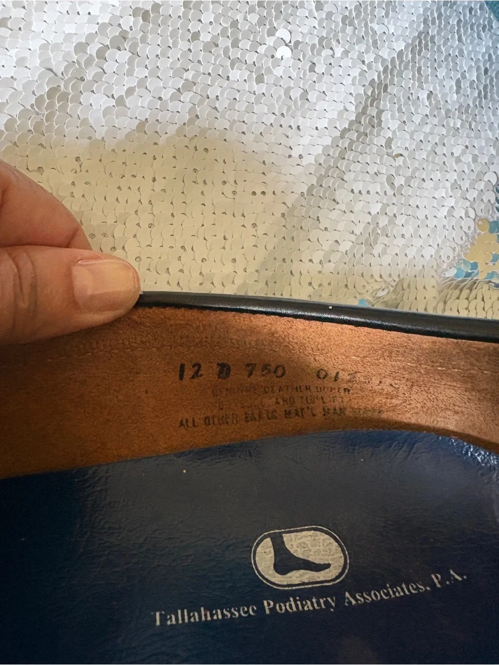 Bass Black Leather Penny Loafers with Blue Insoles
